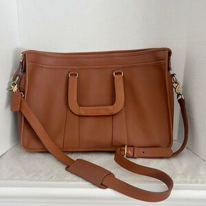 Mint Condition vintage 80’s- 90’s Coach Embassy British Tan Briefcase 5282